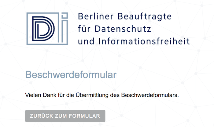Datenauskunft bei der GEZ